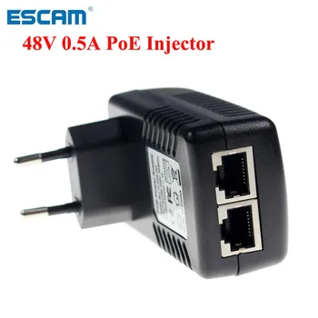 ESCAM Nadzor CCTV Varnosti POE Stenske Vtičnice POE Injektor Ethernet Adapter IP Kamero Telefona PoE Napajanje