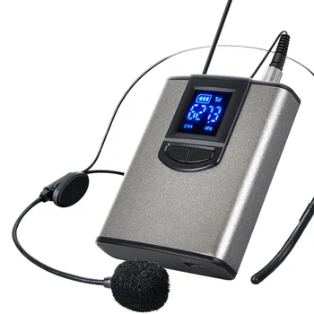 UHF Prenosne Brezžične Slušalke/ Lavalier River Mikrofon s Bodypack Oddajnik in Sprejemnik 1/4 Palca Izhod, za Žive Perfor