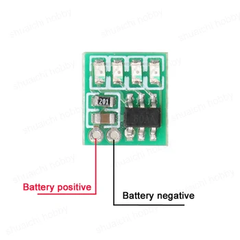 5pcs Mikro Mini Litij-Zmogljivost Baterije Indikator Modul LED Utripa 3V-4,2 V fr RC Letalo FPV Navedba PCB Board
