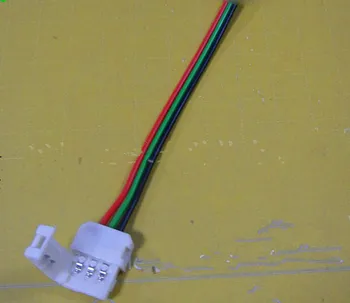 3pin 10 mm širok priključek s 15 cm dolg kabel za 10 mm led digitalni trak(ws2811,ws2812b.itd)ni potrebno spajkanje;plug and play