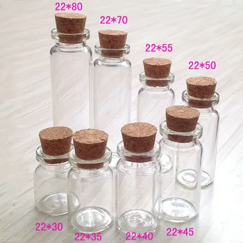 Mini steklenica z zamaškom iz plute, 3ml, 5ml, 7ml, 8ml, 10 ml, 12ml,15, 20ml steklene kozarce, brezplačna dostava večini držav po svetu