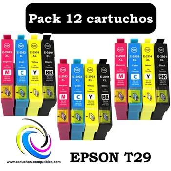 Epson T29 paket 12 združljiv XP-332 XP-335 XP-342 XP-345 XP-352 XP-355 XP-432 XP-435 XP-442 XP-445 XP-452 XP-455