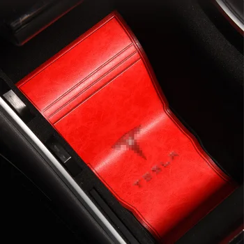 Za Tesla Model 3 Notranja Oprema 15pcs Mikrovlaken Usnja Kave Blazine za Shranjevanje Groove Zaščito Železnica Mat Pad