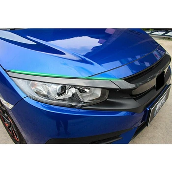 8 Kos/Set Avto Sprednji Odbijač Barvah Nalepke Nalepke Za Honda Civic 10. 2016-2018 Ogljikovih Vlaken Teksturo Dekoracijo Nalepka