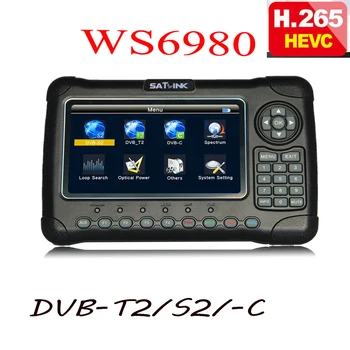 Satlink 6980 hevc h.265 7 Palčni LCD WS6980 ws-6980 DVB-S2/C, DVB-T2 Optično zaznavanje Spektra sat finder satlink WS 6980
