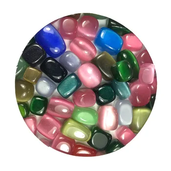 Lep 100 g Mačka Oči Pisan Kamen Candy Barve Kremenčevim Peskom Mineralnih Polirani Healing Home Ornament Naravnih Kvarčni Kristali