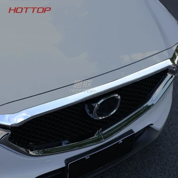 Chrome Spredaj Kapuco Bonnet Rešetka Žara Ustnice Kritje Trim Bar Modeliranje Protector Za Mazda Cx-5 Cx5 2017 2018 Avto Styling