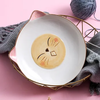 Keramični Japonska in Koreja Ustvarjalne Zajtrk Zrezek otroška Sadna Ploščica 6 ali 8 Inch Ročno Poslikane Živali Jedilni pribor Risanka Jed