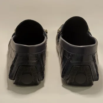 Moški Priložnostne Čevlji Visoke Kakovosti % 100 Pravega Usnja Moccasins Loafers udobno Dihanje Slip-On Luksuzni Vožnjo Čevlji