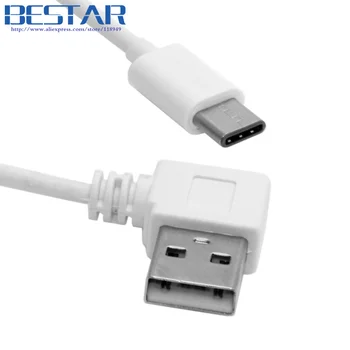 USB-C USB 3.1 Tip-C do USB 2.0 za 90 Stopinj v Desno & Levo pod Kotom Podatkovni Kabel 50 cm 0,5 m 2 m za Macbook & Tablični računalnik