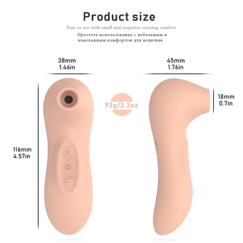 Klitoris bedak Vibrator za Ženske Klitoris sesanju Lizanje Vibrator Ženski Blowjob Sex Igrače Za Odrasle Nastavek Massager Masturbator