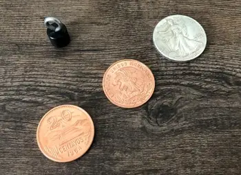 Vrhunsko Viskija in Soda Mehiški Kovanec (Dvojno Zaklepanje), ki jih Oliver Magic - Klasični Nabor čarobno trkcks kovanec