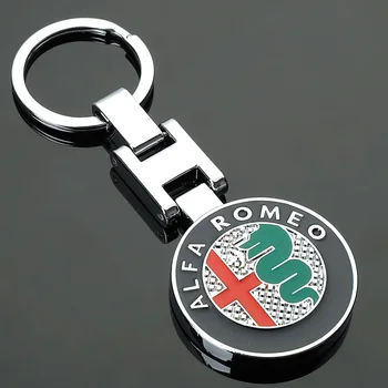 Avto Obesek za Avto Key Ring Keychain Ključnih Verige Auto Keychains Držalo Za Alfa Romeo Giulietta Pajek GT Krajina Mito 147 156 159
