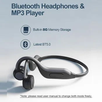 GGMM Original Bluetooth 5.0 Slušalke Najnovejše Kostne Prevodnosti Slušalke Vgrajen 8G Pomnilniško Kartico IPX67 HD Mic Športne Slušalke Nova