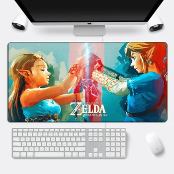 Visoka Kakovost 60x30cm Velike Mousepad Igralec The Legend of Zelda Gaming Mousepad Anti-slip Gumo XXL Zaklepanje Robu Prenosnika Desk Mat