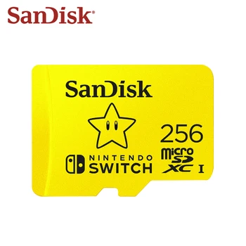 SanDisk Micro SD Kartico 256GB Micro SDXC 128GB Flash Kartica 64GB UHS-I Pomnilniško Kartico Za Nintendo Stikalo TF Kartico Za Računalnik