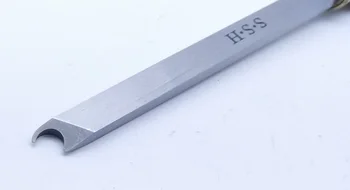 Novo 1pcs Visoke Kakovosti HSS Lesnoobdelovalnih Obroč Nož DIY Lesa Stružnica Obračanja HSS Woodturning Orodja