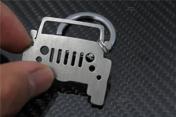 Iz nerjavečega Jekla, obesek za ključe, ki so Primerni za Jeep Wrangler key ring verige vrečko obesek