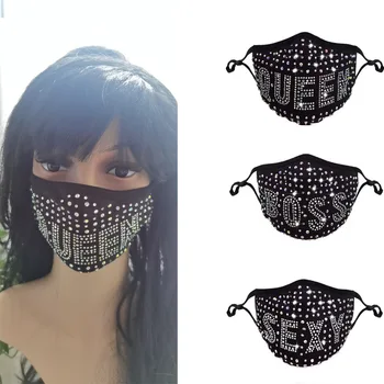 Luksuzni pismo nakit masko Nosorogovo Nakit Masko za Ženske in Dekle Bling Kristalno Dekoracijo Masko Prom Stranka Obraz Nakit