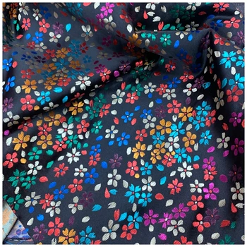Brocade Saten Tkanine Z cvetlični Vzorec, Material Za Šivanje DIY Darilo Polje dame oblačenja sijaj