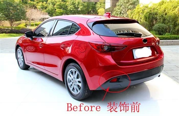 Zadaj Rep Luči za Meglo Lučka Zajema Trim ABS Chrome Za Mazda 3 AXELA Hatchback-2016 avto dodatki 2pcs