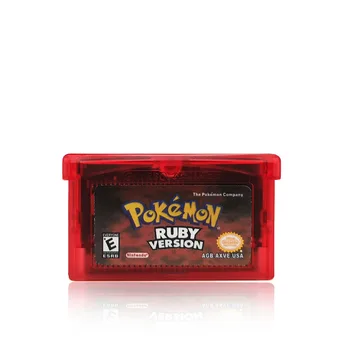 Pokémon Igra Kartice Serije Ruby Firered Smaragdno Safir Video Igre Kartuše Konzole Kartico angleškem Jeziku NDSL GB GBC GBM GBA SP