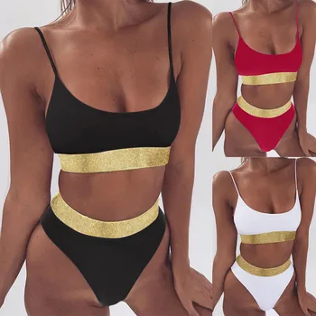 Tankini Kopalke Ženske Seksi Dvodelni Bikini Komplet, Plavanje Obleko Dame Monokini Brazilski Kopalke 2020 Plaža Obleko Kratek Biquini