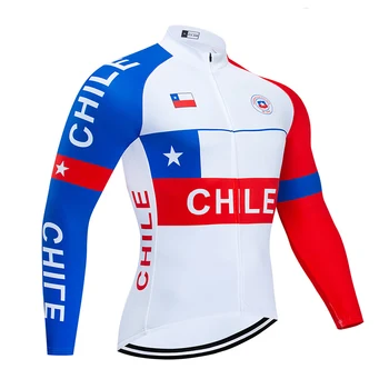 2021 Ekipa Čile Moške Dolge Kolesarski Dres 9D Nastavite MTB Enotna Kolesarska Oblačila Dihanje Oblačila Kolo Nositi Ropa Ciclismo Maillot