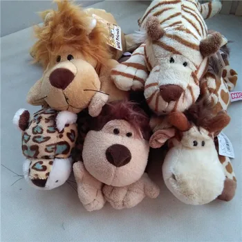 Prodaja Popust lepo plišastih igrač polnjene lutka cartoon živali papa laž slog opica lev, tiger, žirafa leopard otrok darilo za rojstni dan 1pc