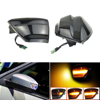 LED Vključite Opozorilne Luči Strani Ogledalo Zaporedno Kazalnik Dinamično Blinker Za Ford S-Max 07-14 C-Max 11-19 Kuga C394 2008-2012