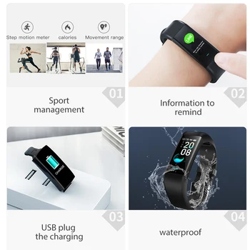 Moški Ženske Medicinske Smartwatch Srčni Utrip Kisika V Krvi Moški Ženske Manšeta Moda Mointor Watch Band Za Xiaomi Huawei Iphone P9