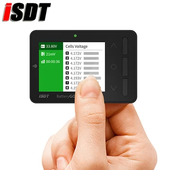 1pcs ISDT BattGo BG-8S LCD-Zaslon Smart Zmogljivost Baterije Checker Balancer Sprejemnik Signala Tester Za LiHv LiPo Življenje, NiMH, NiCd