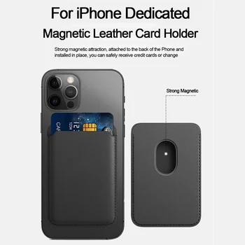 2 v 1 Pregledna Magnetno Ohišje + Denarnice Kartico Vrečko za iPhone 12 Max Pro Mini Magsafing Magnet Držalo za iPhone 12Pro Max