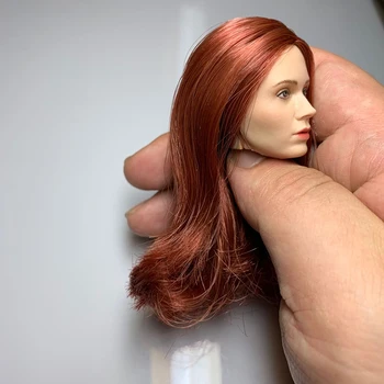 1/6 lestvici Evropske in Ameriške ženske star glavo carving rdeče lase za 12 inch premično lutka telo model