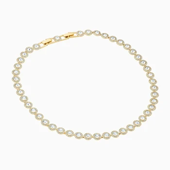 Modni nakit SWA novo ANGELSKI ogrlica očarljivo krog okras zlato ogrlico ženske trend romantično luksuzni nakit darila