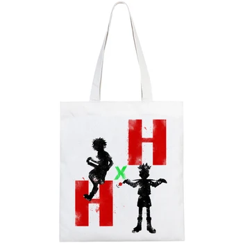 Hunter x Hunter nakupovalno vrečko platneni torbici varovanec bolso vrečko reciclaje trgovski sacolas