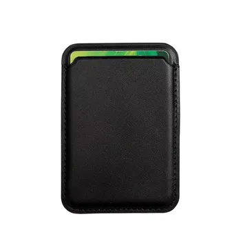 Luksuzni Usnje Magnetno Držalo Z LOGO Denarnica Reža za Kartico Nosilec Za IPhone 12 Mini/Max/Pro Dropshipping