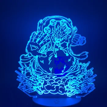 3D Lučka za En Kos Svetlobe za Otroke, Soba Risanka Nočna Barva Spreminja v Živo Soba Ustvarjalne Lučka Touch Senzor Led Nočna Lučka