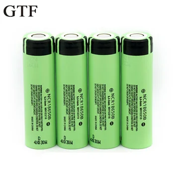 GTF Prvotne NCR 18650B 18650 Li-ionska Baterija za Polnjenje 3400Mah 3,7 V Za Svetilko Prvotno Jedro Baterija za ponovno Polnjenje