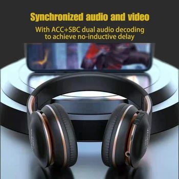 Bluetooth gaming slušalke moda večnamensko brezžične slušalke stereo surround zvok športne Slušalke barvno ujemanje telo
