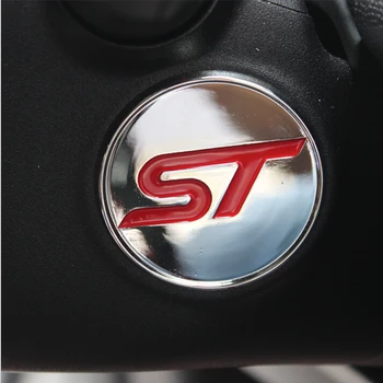ABS Chrome ST Logotip Sequins Ključ za Vžig Obroč Nalepke Za Ford Fiesta Ecosport 2009 2010 2011 2012 2013 Dodatki