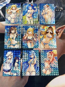 9pcs/set ACG Lepoto Kopalke Bikini Girl Seksi Dekleta Lomom Hobi Zbirateljstvo Igre Anime Zbirka Kartic