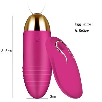 10 hitrost Brezžični daljinski upravljalnik vibrator Vodotesen, Polnilne, Vibratorji massager seks izdelek Vibracijsko Jajce masturbacija