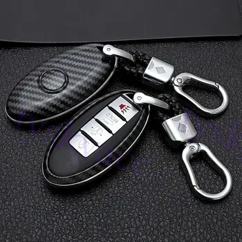 Avto Ključ Primeru, Primerni Za Infiniti Q30 Q50 QX60 Q70L QX80 Nissan Qashqai 370 Z Listi Brcne Sylphy Juke Fob Kritje Keychain Lupini Polje