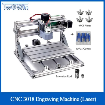 CNC 3018 z ER11 Collet DIY Mini CNC Graviranje Lasersko Graviranje PCB PVC Rezkalni Stroj Lesa Usmerjevalnik Najbolj Napredna Orodja
