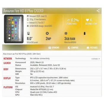 PU Usnjena torbica Za Amazon Ogenj HD8 Plus 2020 8.0 Magnetni Tablet Funda Capa Kritje za Fire HD 8 Plus 2020 primeru +film+pen