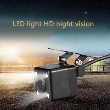 Avto Pogled od Zadaj Kamero, 4 LED Nočno Vizijo Obračalni Samodejno Parkiranje Zaslon CCD Nepremočljiva 170 Stopinj HD Video