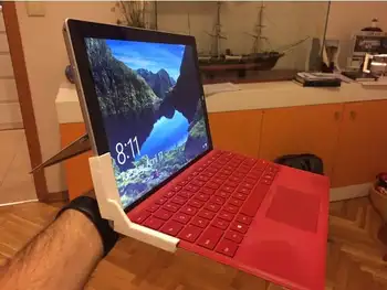 2 Kos Laptop Tipkovnici Zavezujoče Držalo za Microsoft Surface Pro 4 Fiksno Pozicijo 120 Neravne Površine Kota Delovnih 3D Tiskanja
