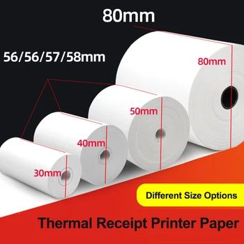 Termični Papir 58mm 80 mm Papir za Toplotne Prejemu Tiskalnik Pos Prejemu Tiskalnik