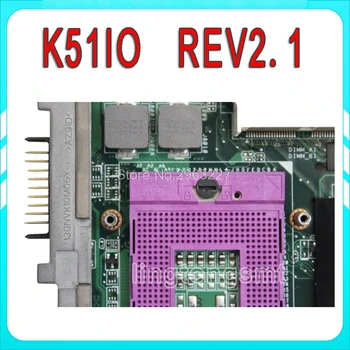 K51IO Motherboard REV:2.1 Za Asus K51IO X66IC K61IC K70IO Prenosni računalnik z matično ploščo K51IO Mainboard K51IO Motherboard test OK